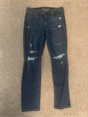 Old navy Dark Blue Distressed Women's Jeans size 10